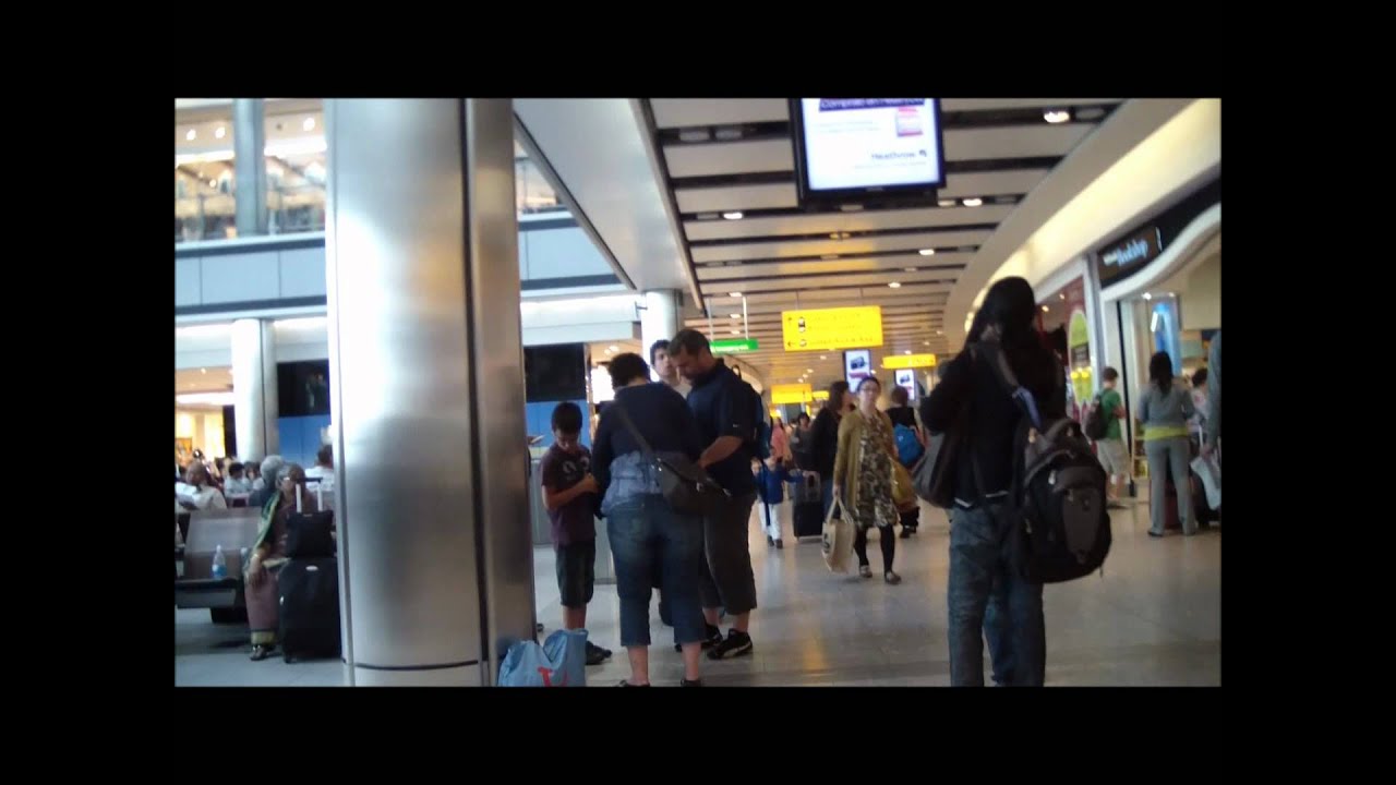 London Heathrow Airport Terminal 5 view and Walkthrough departure gates