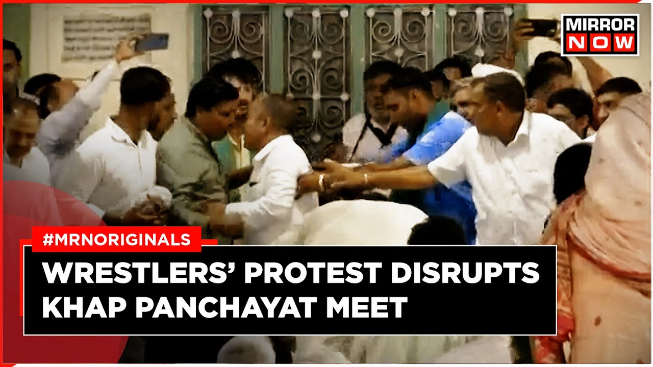 Wrestler Protest | Scuffle between Khap Panchayat Members in Kurukshetra | Wrestlers Vs WFI Chief