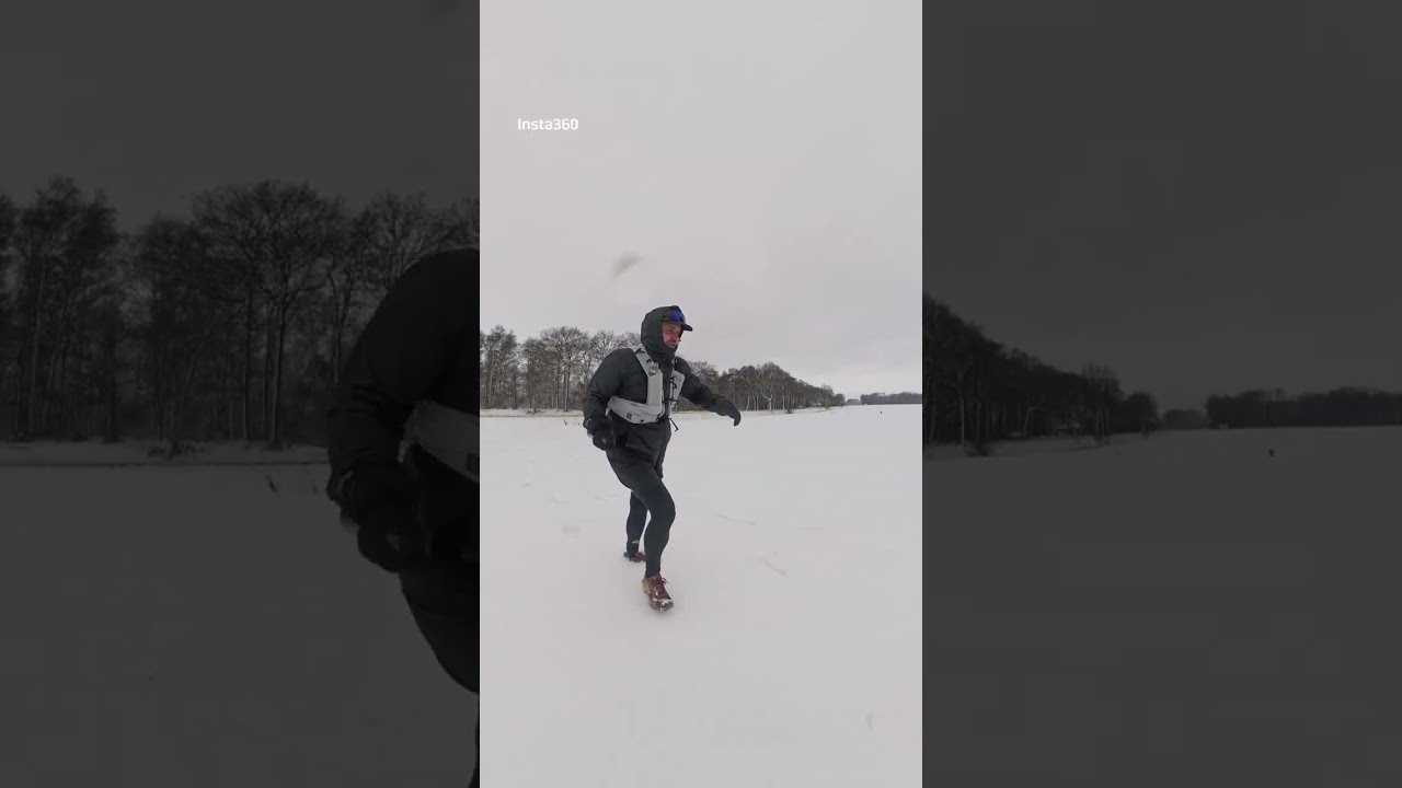 Trailrunnen door de sneeuw...