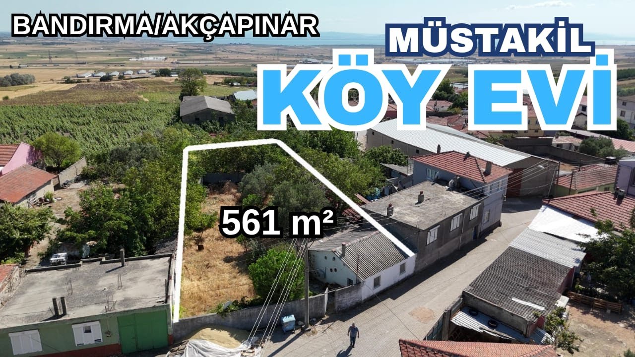 569-Bandırma-Akçapınar Mahallesinde 561 m2 Müstakil Köy Evi ((( FİYATI ))) 3.200.000