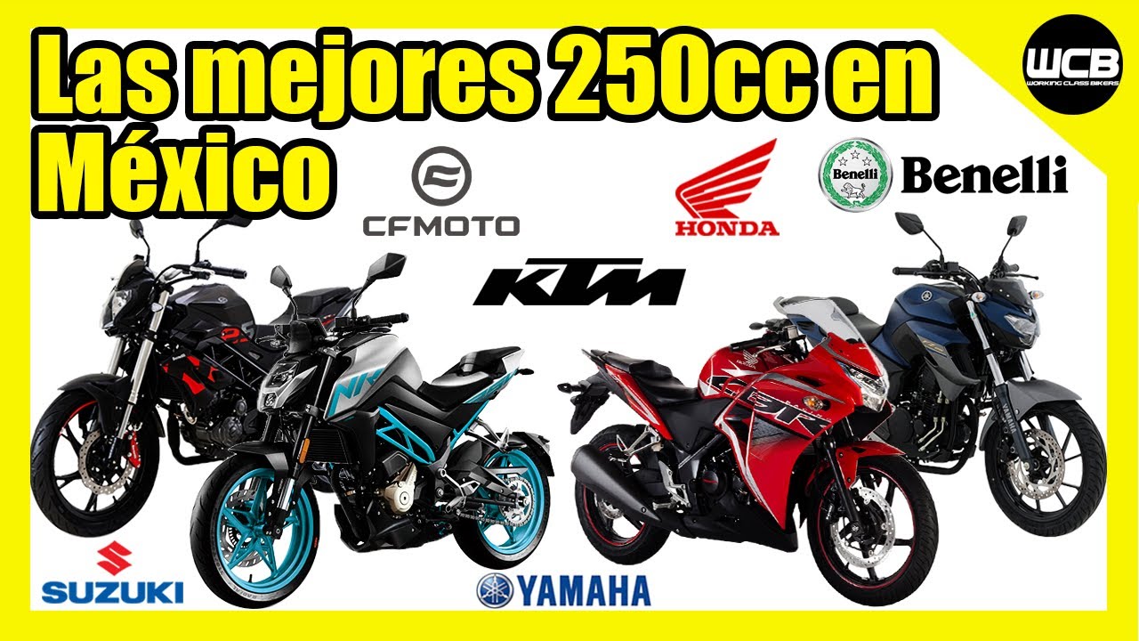 Las MEJORES MOTOCICLETAS de 250cc en México || 2020