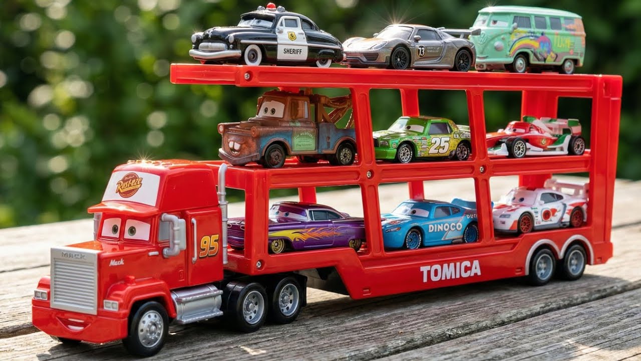 Disney Pixar Cars Unboxing Review | Lightning McQueen, Tow Mater, Chick Hicks, Sally Carrera, Cruz