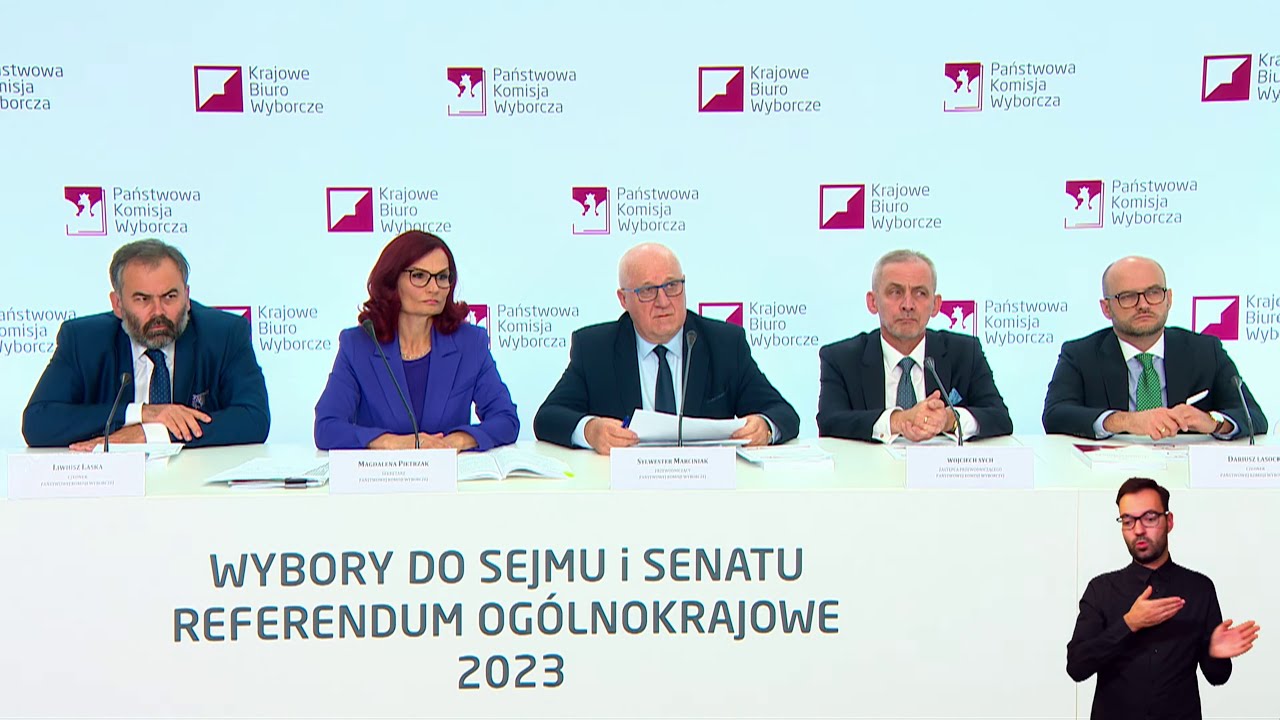 Wybory 2023 - PKW - konferencja 18.30 (16.10.2023)  #wybory2023