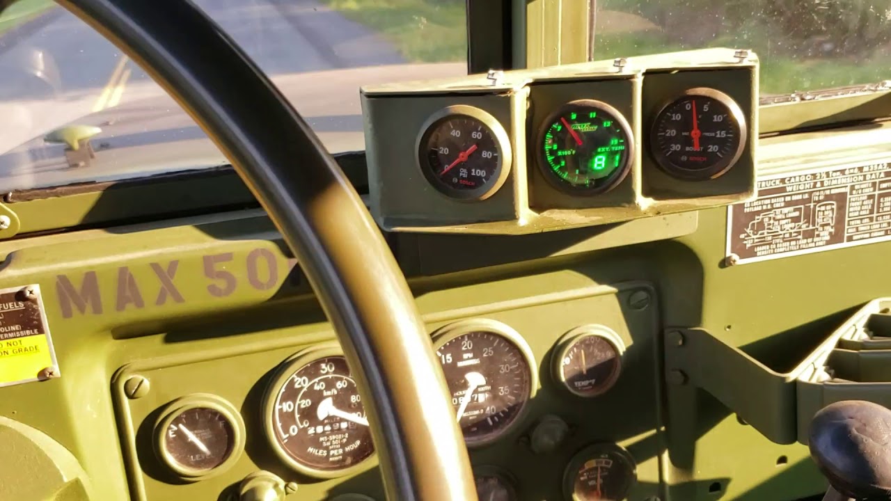 Cummins swapped M35A2 test drive. Let's go!
