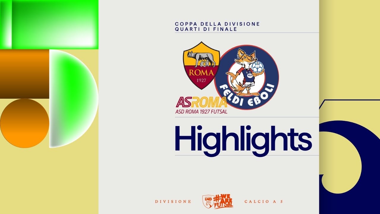 Roma 1927-Feldi Eboli 6-5 d.t.r. | Gol e highgliths | Coppa della Divisione 2025/2026 | Quarti