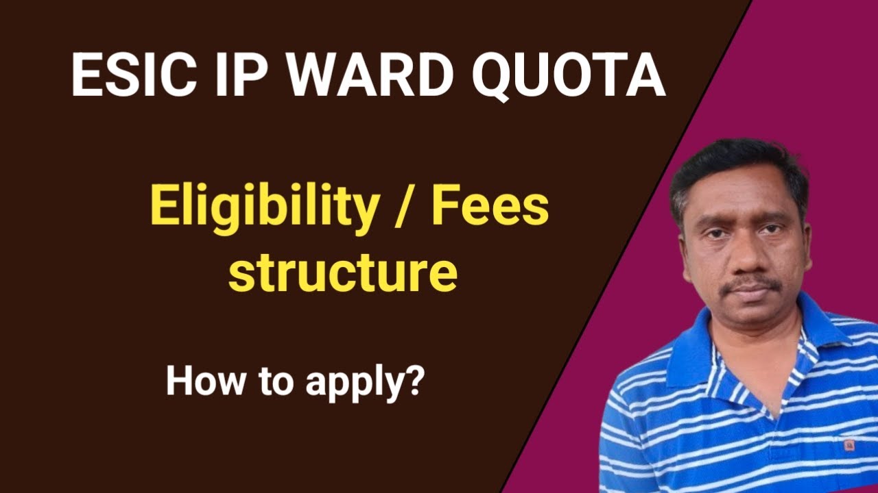 ESIC IP ward Quota explanation | How to apply | Who are Eligible | Tamil store | in Tamil
