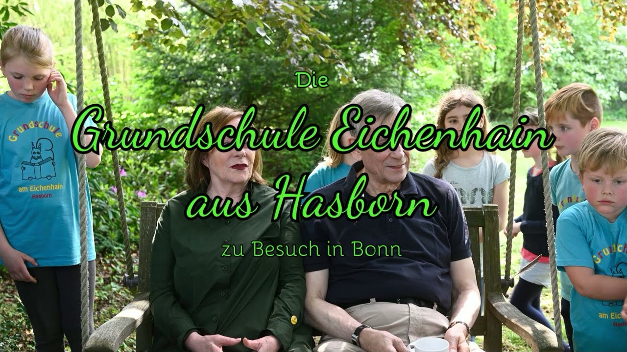 Besuch der Grundschule Hasborn in Bonn bei Cäcilia und Hermann Simon