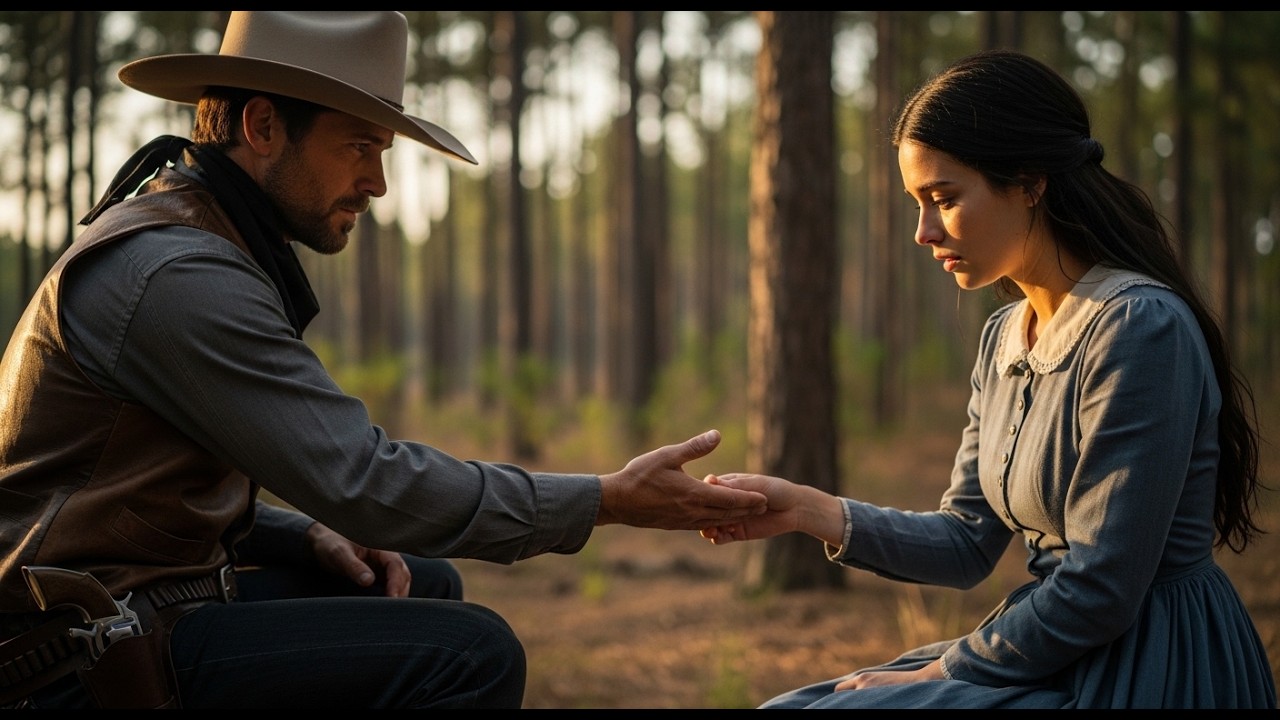 Un vaquero encontró a una mujer silenciosa en el bosque; cuando ella pronunció su nombre, él se.....