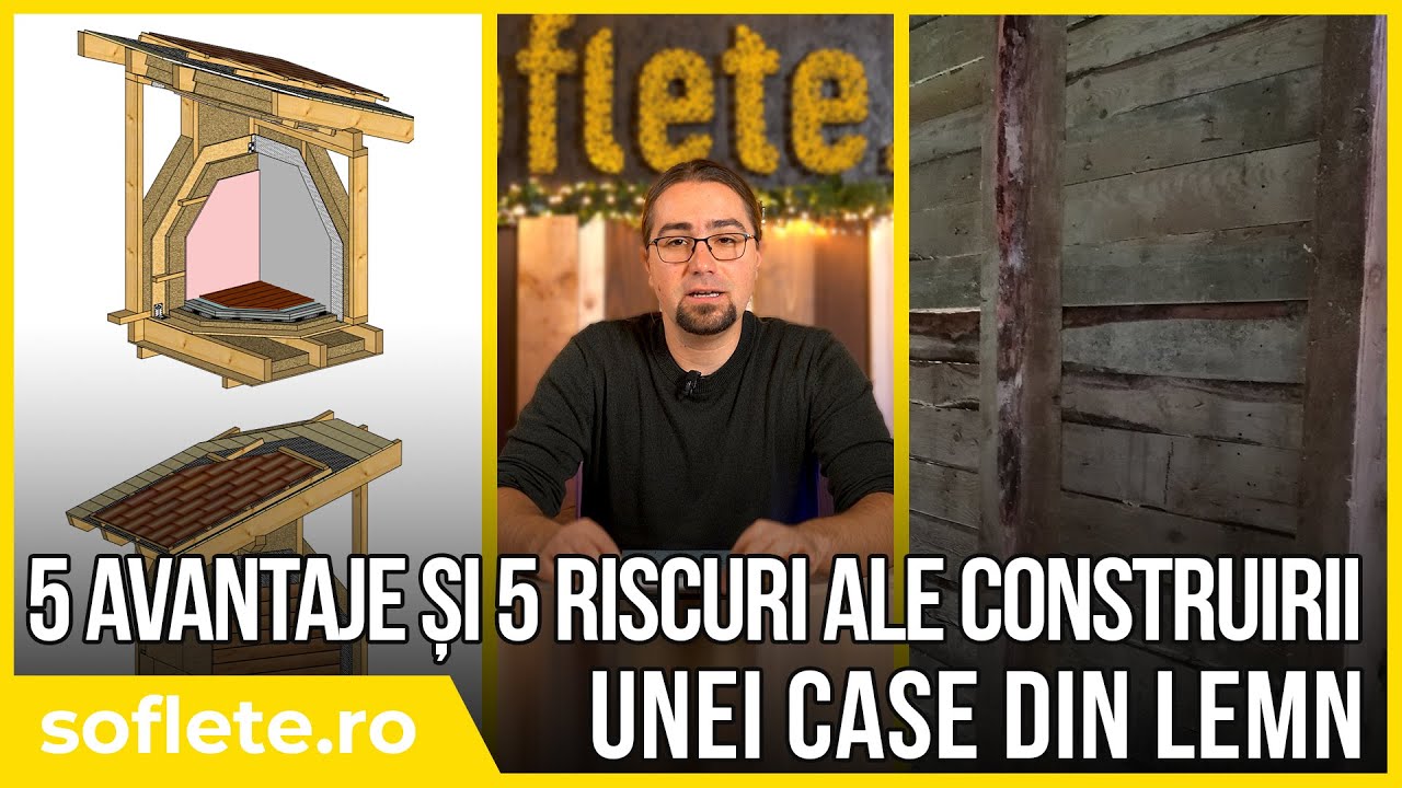 5 avantaje și 5 riscuri ale construirii unei case din lemn!
