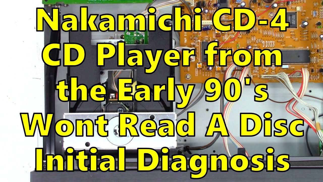 CD-проигрыватель Nakamichi CD-4 1992 года выпуска, не воспроизводящий диски — предварительная диа...