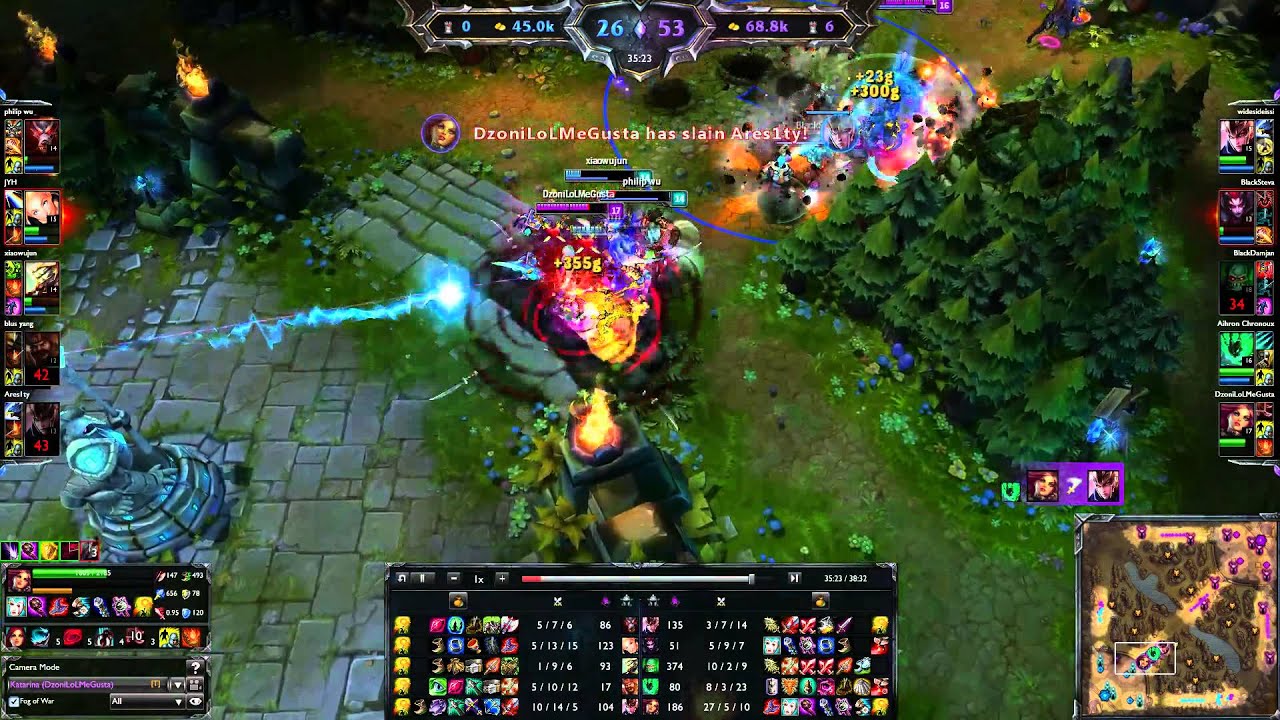 Fast PentaKill With Katarina-League Of Legends