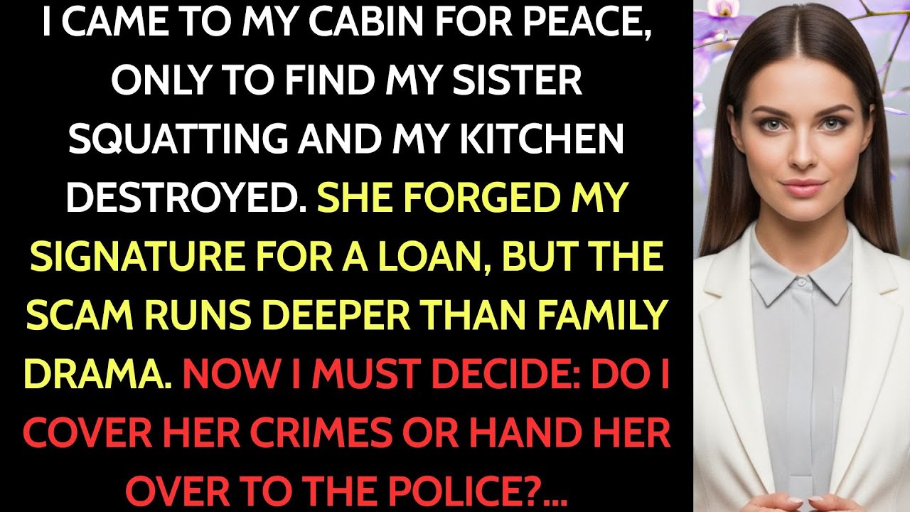 Sister Moved Into My Mountain Cabin Without Permission, Remodeled the Kitchen And Used My Money