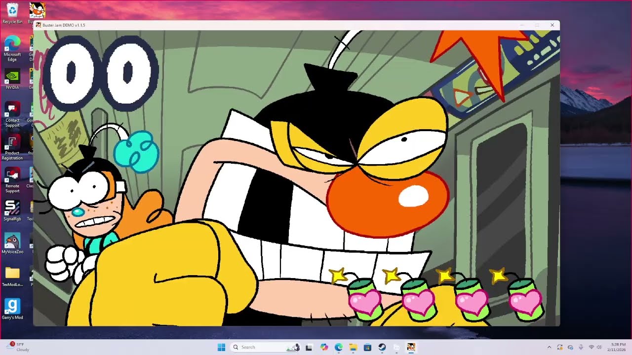 playing buster jam demo