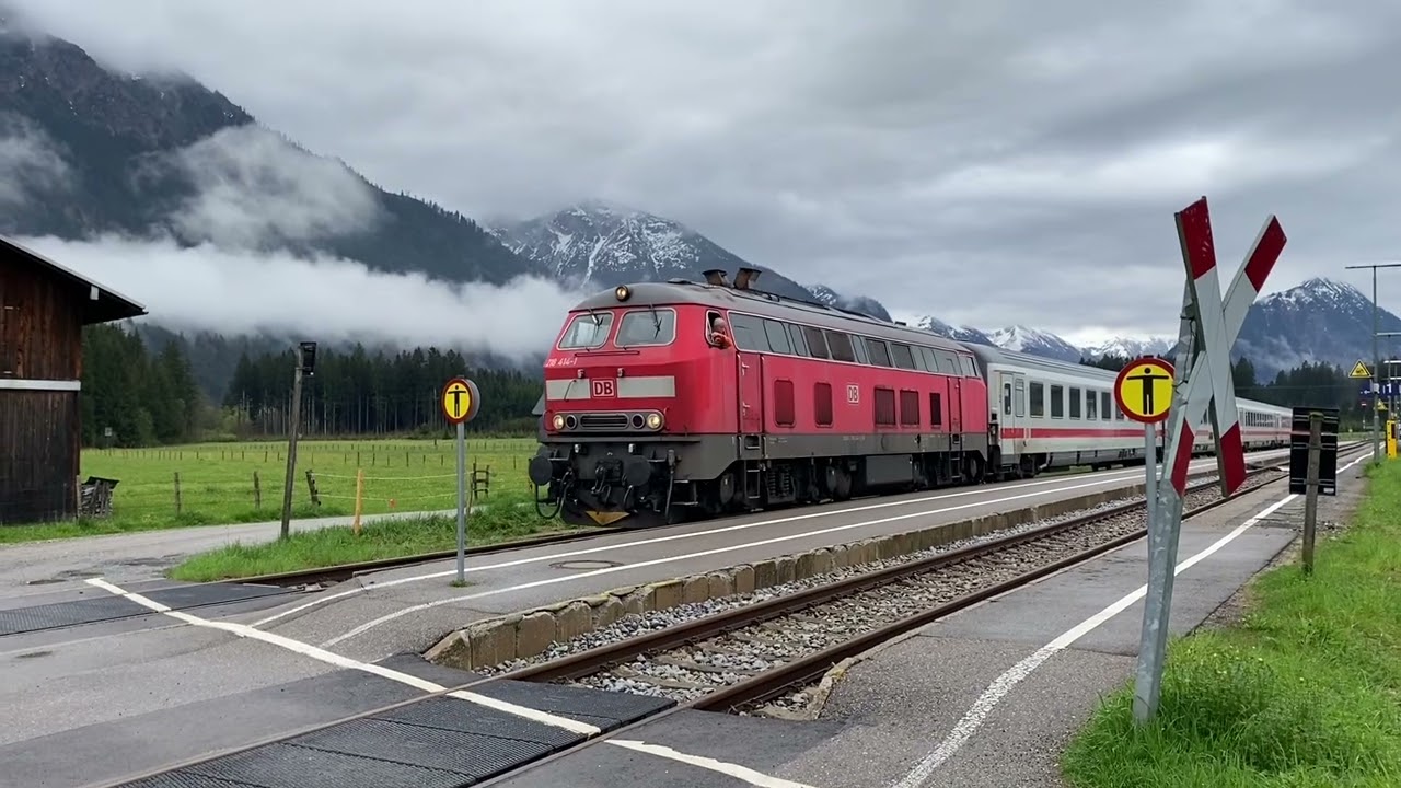 Die DB Baureihe 218 in Oberstdorf und Langenwang