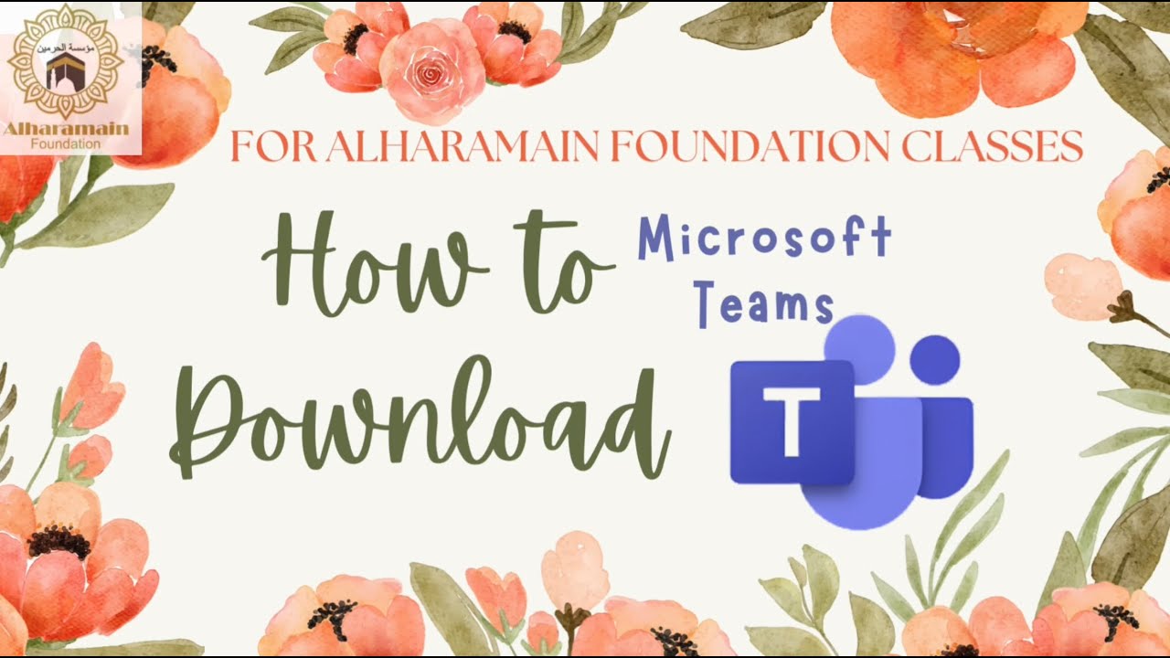 How to download Microsoft Teams for Al Haramain classes (Urdu)