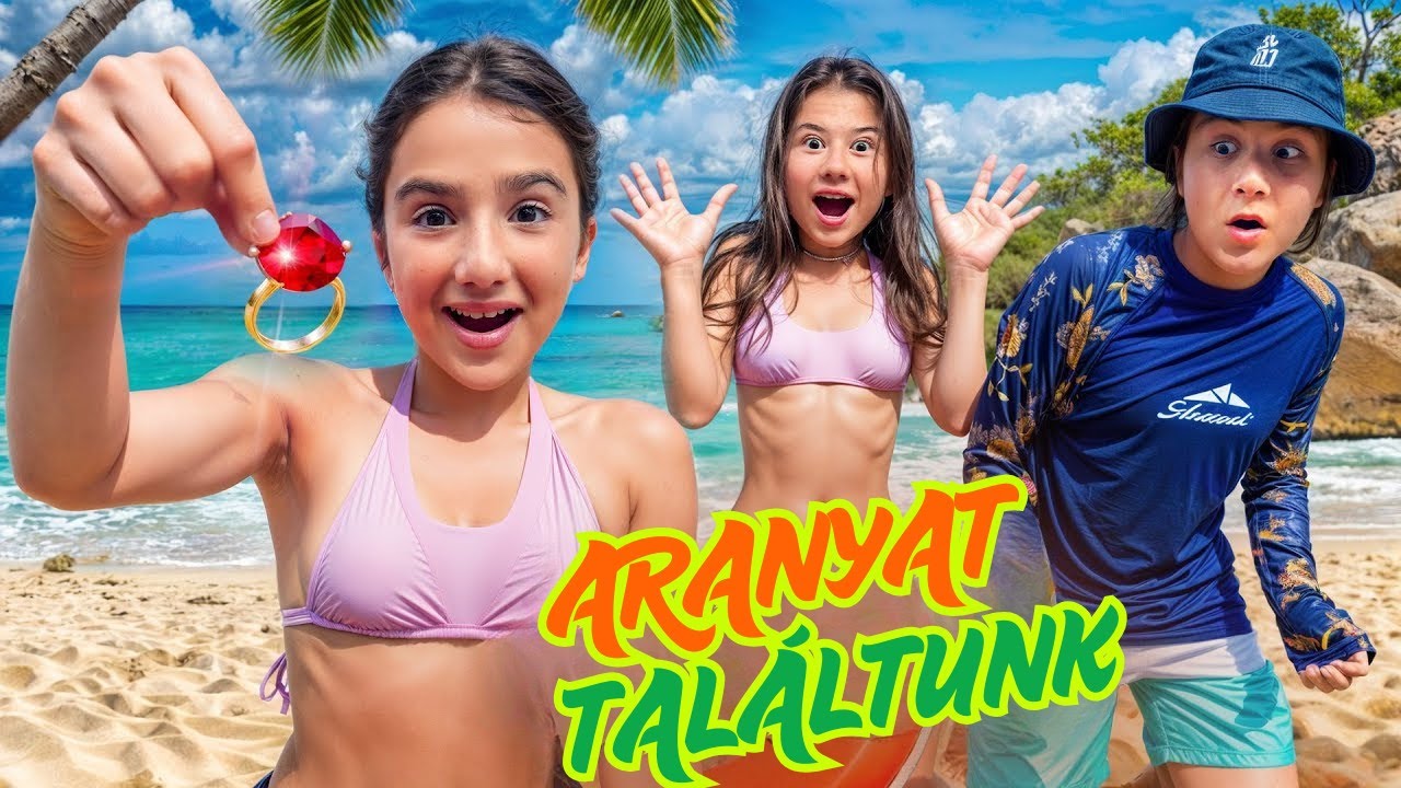 💍 Milana és Amina aranyat talált a tengerparton 💎 Új vlog KiKiDo Campus Hungarian