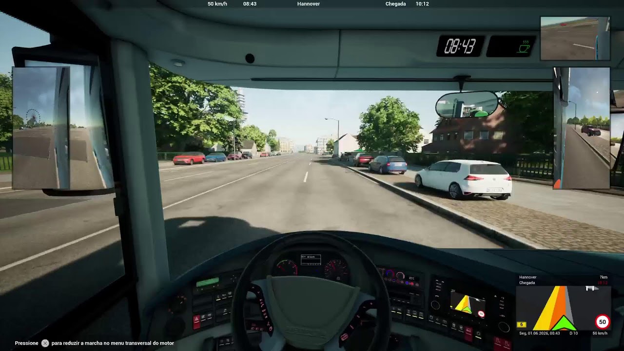 Fernbus Coach Simulator PS5 Rota Original linha X26 Kiel - Freiburg Parte 1