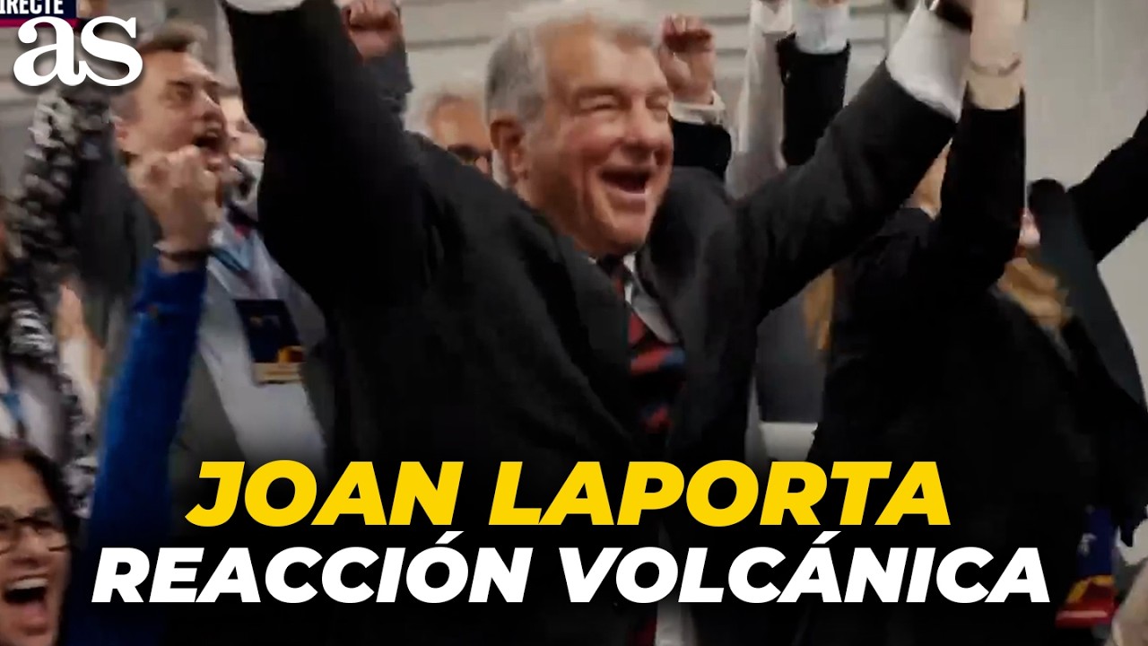 La VOLCÁNICA REACCIÓN de LAPORTA al momento donde ya se vio GANADOR de las ELECCIONES