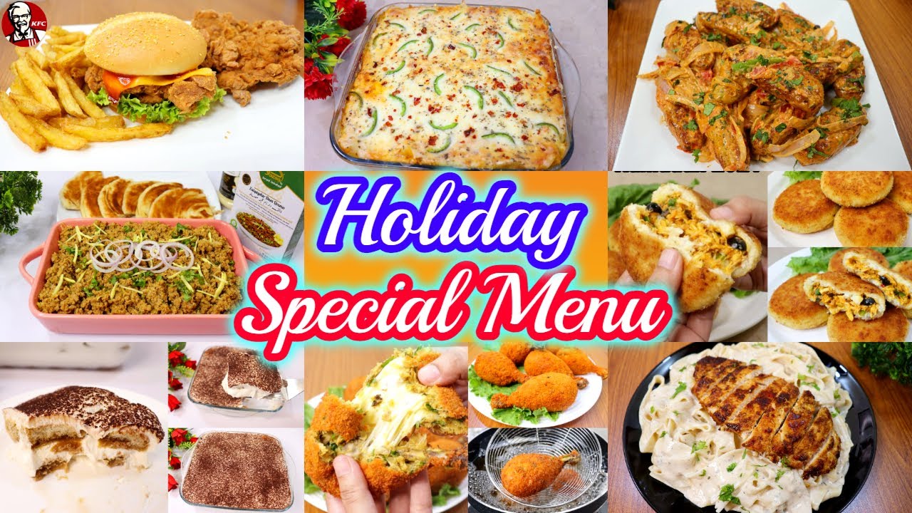 Holiday Special Menu Recipes 2022 | New Year Special Menu Recipes |Holiday Dinner Menu By Chef Maria