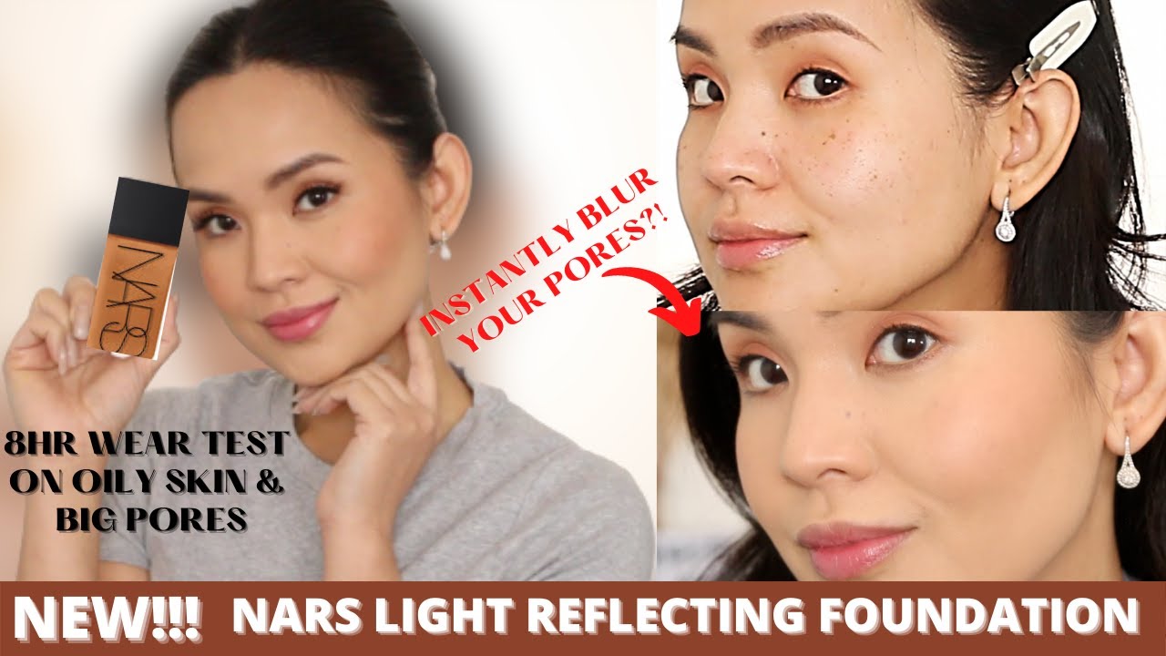NEW! NARS LIGHT REFLECTING FOUNDATION REVIEW, DEMO & WEAR TEST! *OILY SKIN*