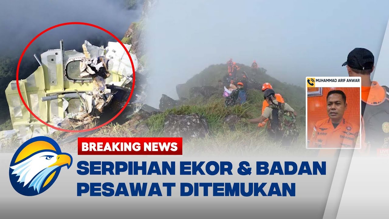 UPDATE Serpihan Ekor & Badan Pesawat ATR 42-500 Ditemukan