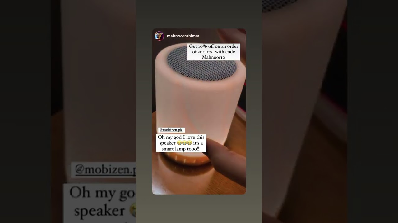 Touch Lamp Speaker Review By Mahnoor Rahim