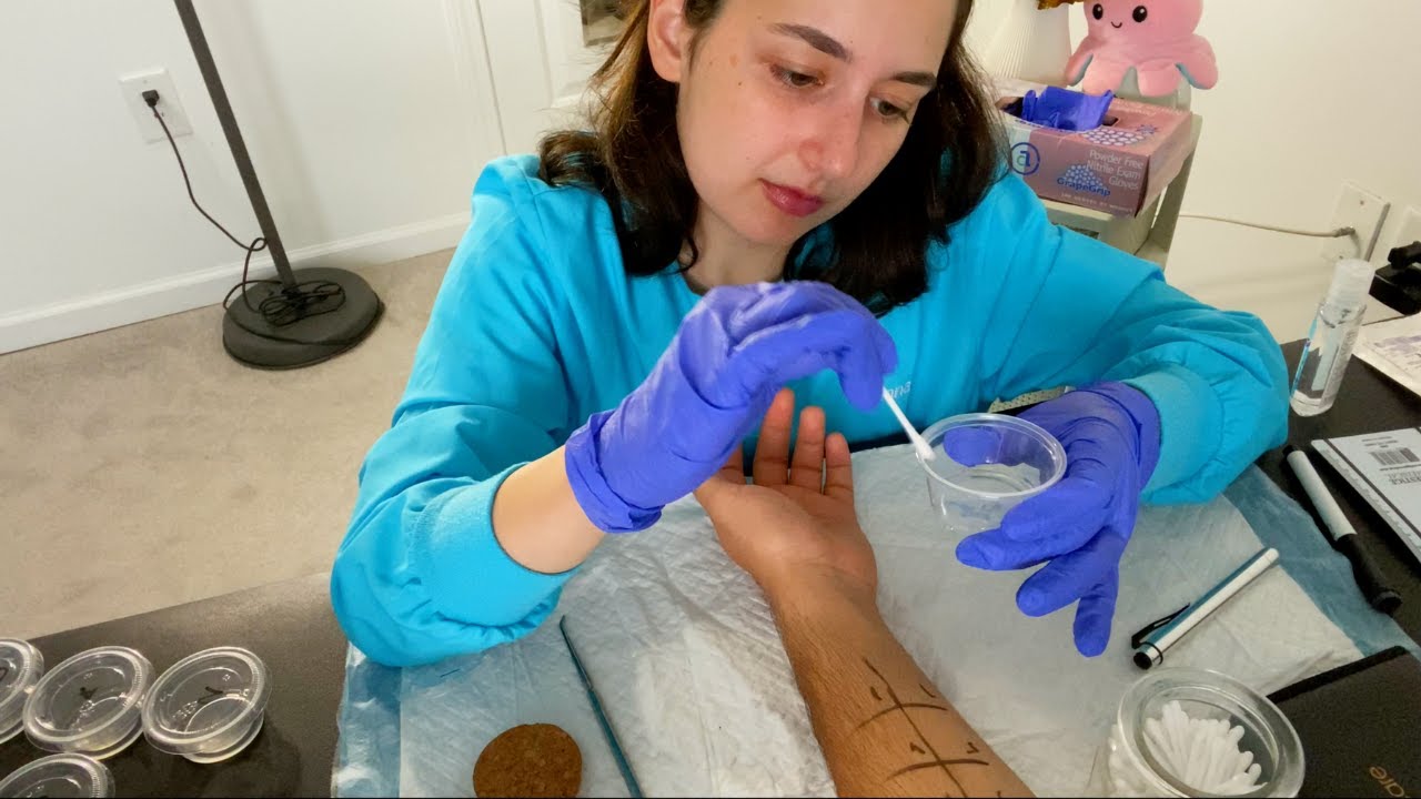 ASMR| Allergy Testing and Skin Assessment  (Real Person, Soft Spoken)