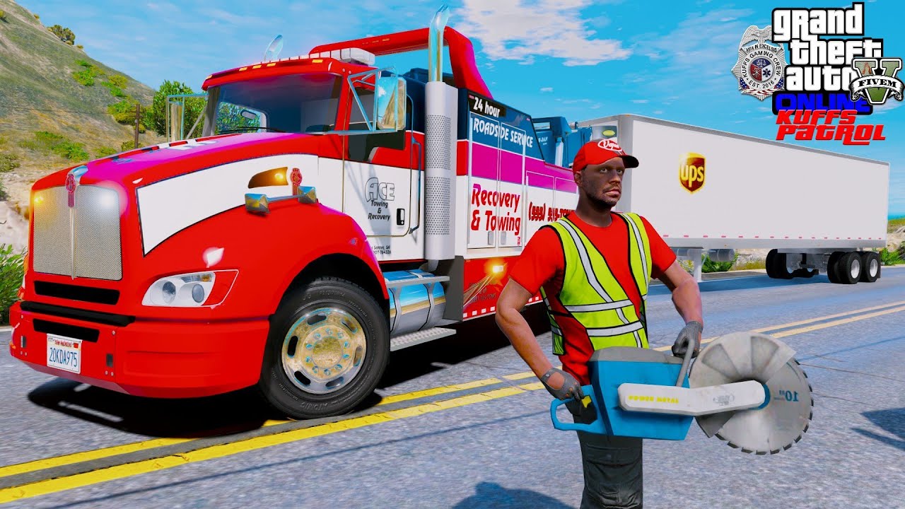 Ace Towing Responding To CRAZY Calls In GTA 5 Roleplay