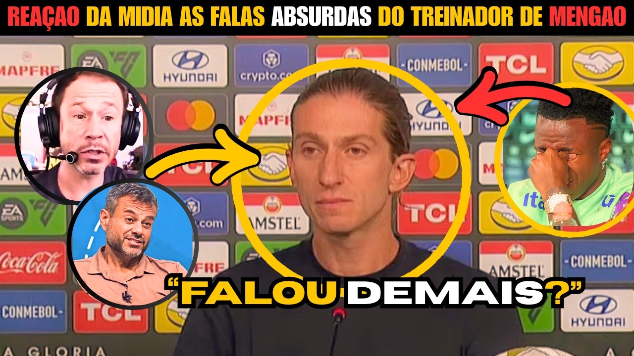 EITA 🚨 FILIPE LUÍS CRITICA OU DEFENDE VINI JR? DEBATE QUENTE NO FLAMENGO !!