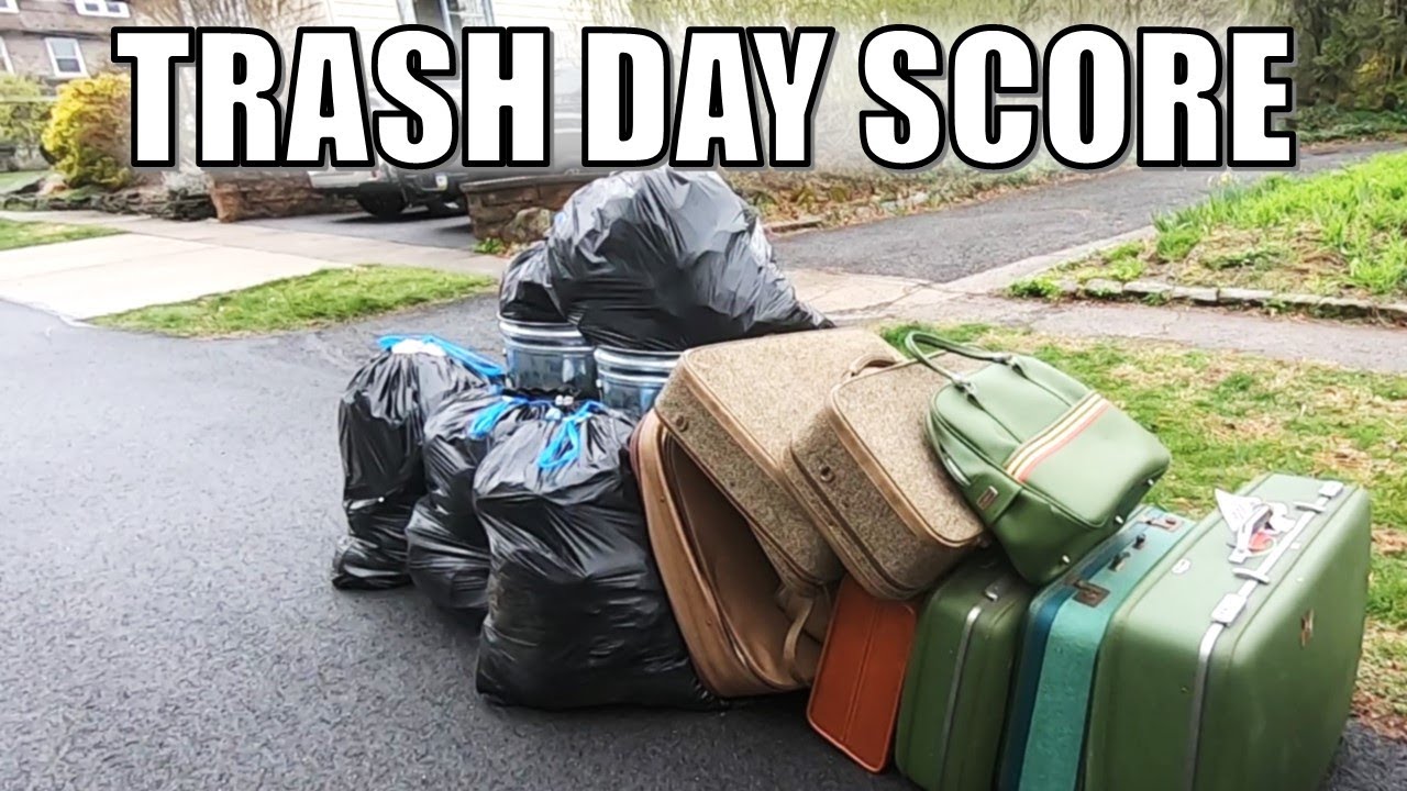 I Took ALL Of Their TRASH! A Garbage Picking FIRST