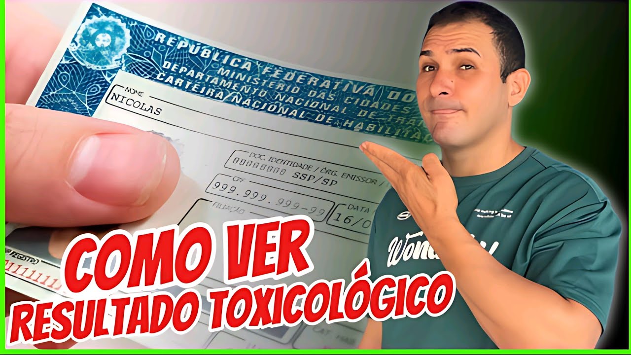 COMO VER O RESULTADO DO EXAME TOXICOL&Oacute;GICO PELO CELULAR 