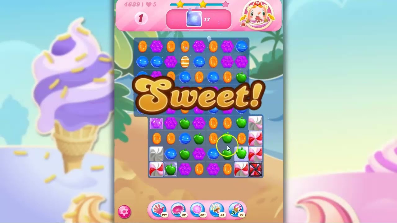 Candy Crush Level 4639 Talkthrough, 22 Moves 0 Boosters