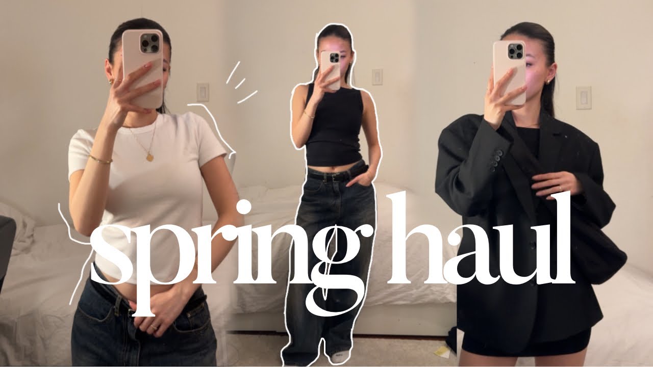 SPRING CLOTHING HAUL! basic staples i've been wearing and styling for this season | Colleen Ho