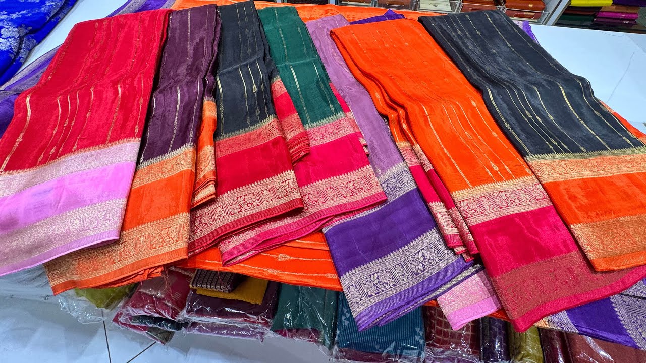 Banarasi Viscose Crepe Tissue Georgette Dola Modal @ Rajajinagar Bangalore New Arrivals on Discount 
