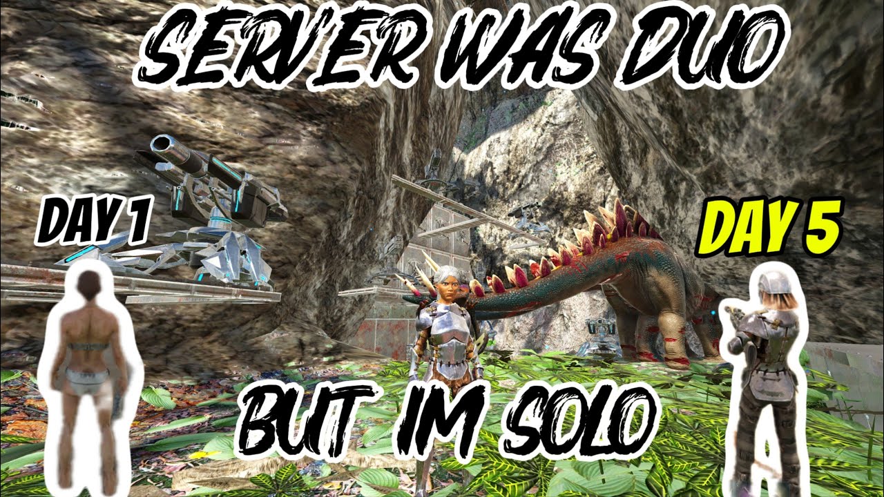 ARK mesa duo  PvP serverda Tek Kaldım