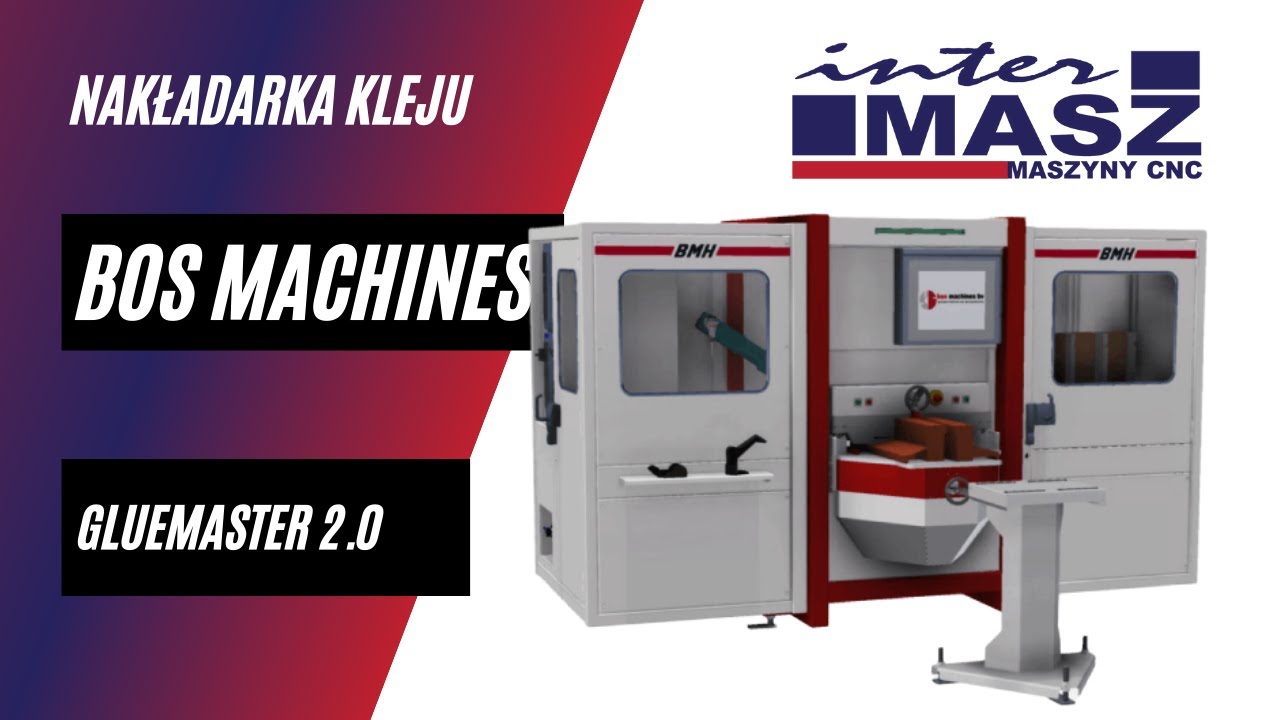 BOS Machines Gluemaster 2.0. - nakładanie kleju i kołkowanie w ramiakach okien drewnianych.
