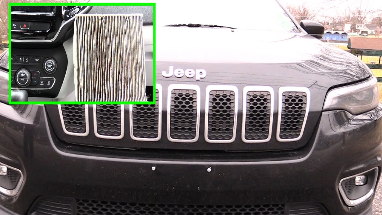 Jeep Cherokee  2014 -2021 Cabin Air flow filter change!