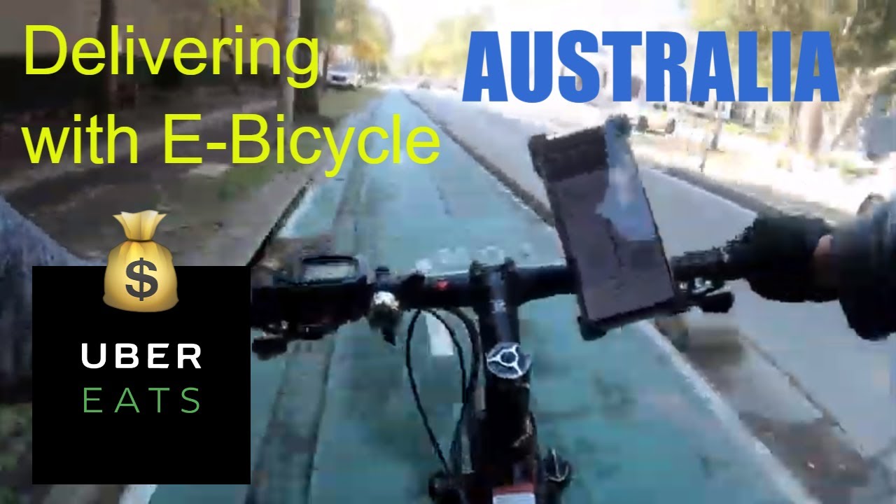 Working with Uber Eats in Sydney Australia ( Electric Bicycle )