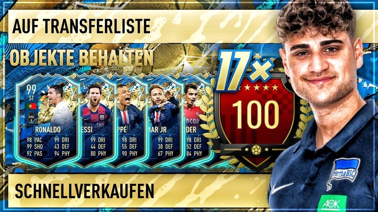FIFA 20: 17X 99er RATING IN 9X TOP 100 REWARDS  🙏🏼 🔥