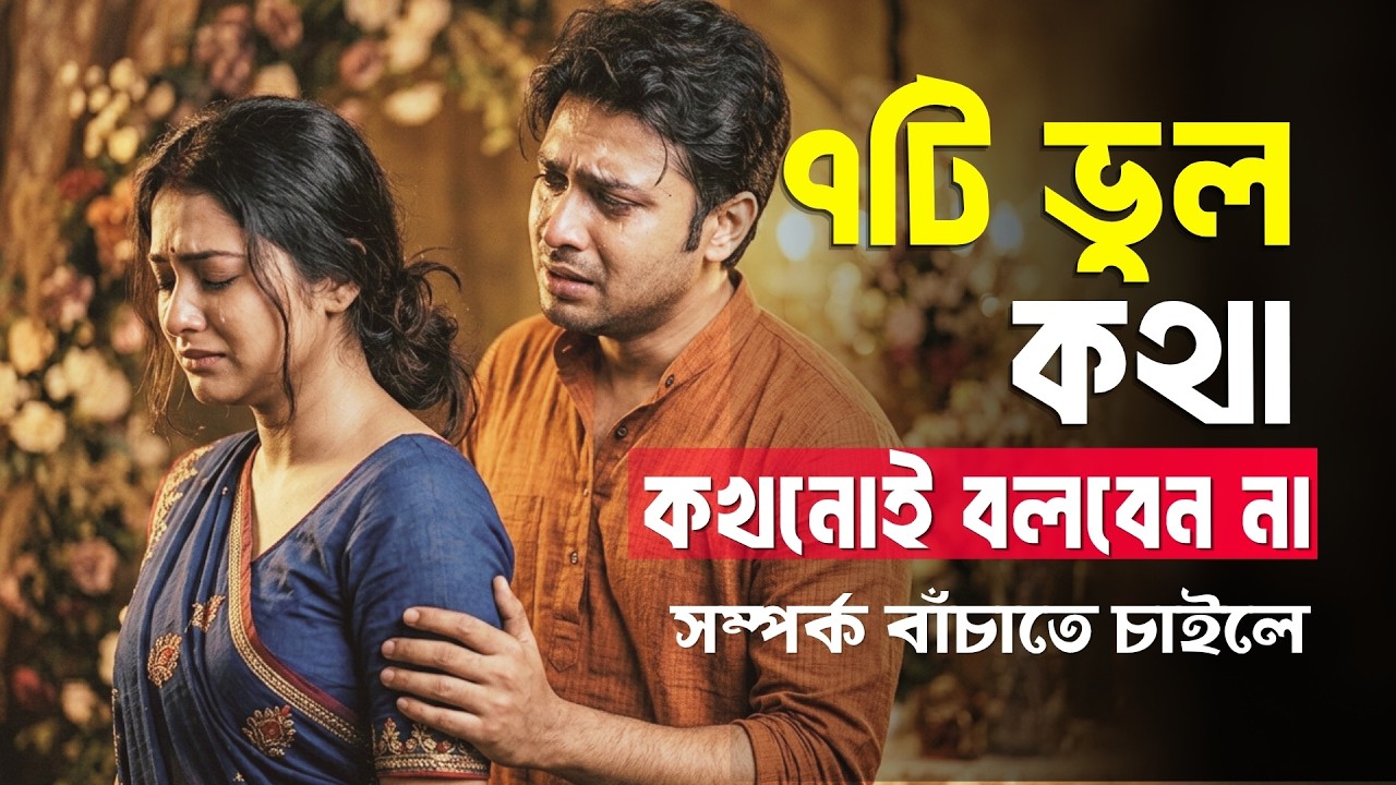 সম্পর্ক বাঁচাতে চান? তাহলে এই ৭টি কথা কখনো বলবেন না | Relationship Advice Bangla