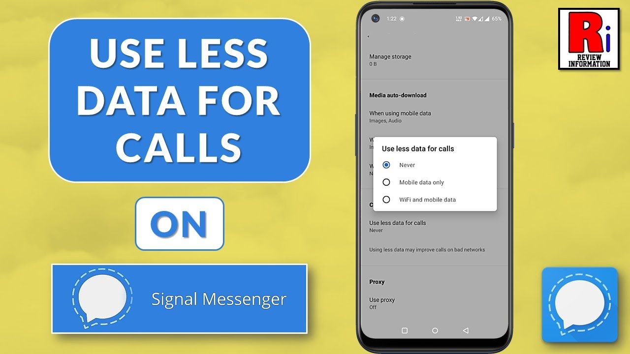How to Use Less Data For Calls on Signal Messenger