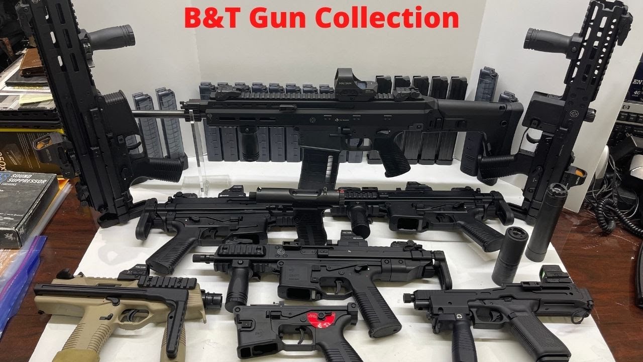 B&T Gun Collection - Station Six 9, USW-G, TP9, APC9K Pro, APC45, GHM9, KH9, APC223, APC308 SBR's