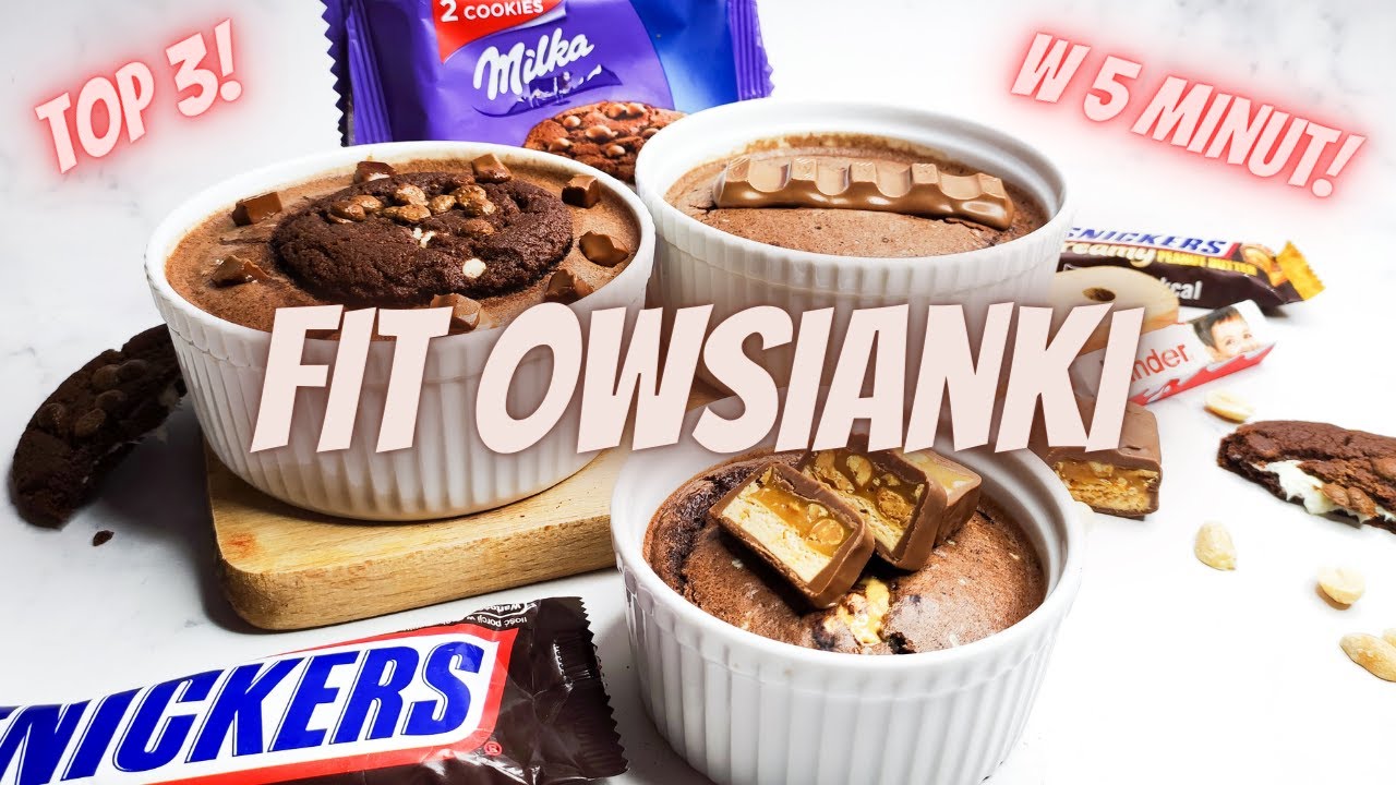 NAJLEPSZE FIT PIECZONE OWSIANKI NA ŚWIECIE! TOP 3 ZDROWE SŁODYCZE! 🍫🍪
