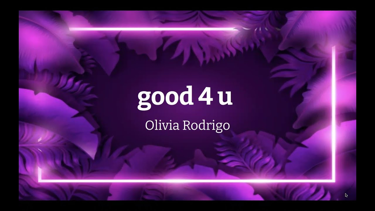 Olivia Rodrigo - good 4 u (clean lyrics)