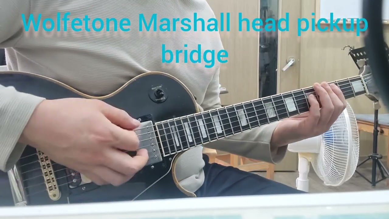 Wolfetone Marshall head pickup vs suhr Doug aldrich pickup bridge position. 9.0k vs  15.6k