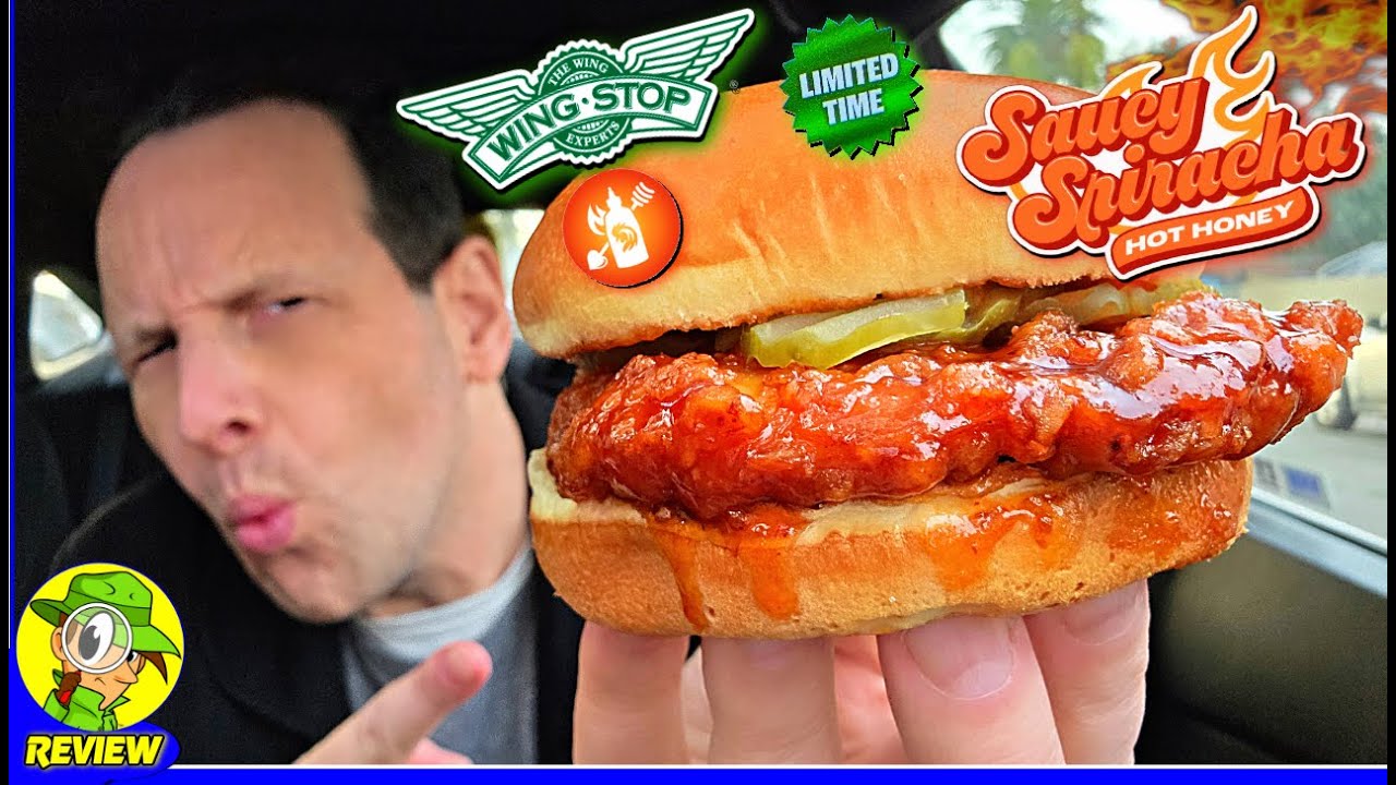 Wingstop® Saucy Sriracha Hot Honey Chicken Sandwich Review 🔥🍯 HOT New Flavor! 🥵 Peep THIS Out! 🕵️‍♂️