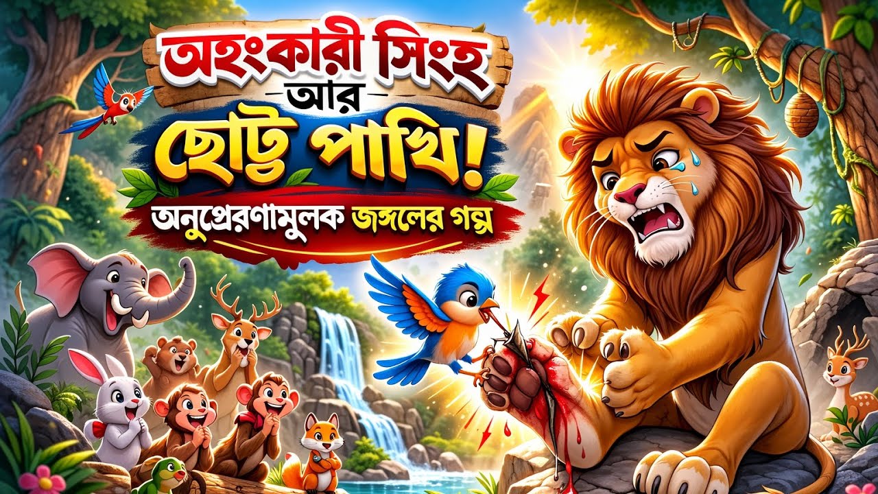 অহংকারী সিংহ আর ছোট্ট পাখি | যে পাখি বদলে দিল সিংহের জীবন।অহংকারী সিংহের অবাক করা ঘটনা | Moral Story