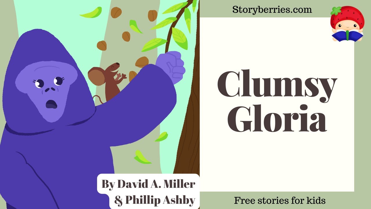 CLUMSY GLORIA #kindness #friendship  🍓 Read along animated picture book with English subtitles 🍓