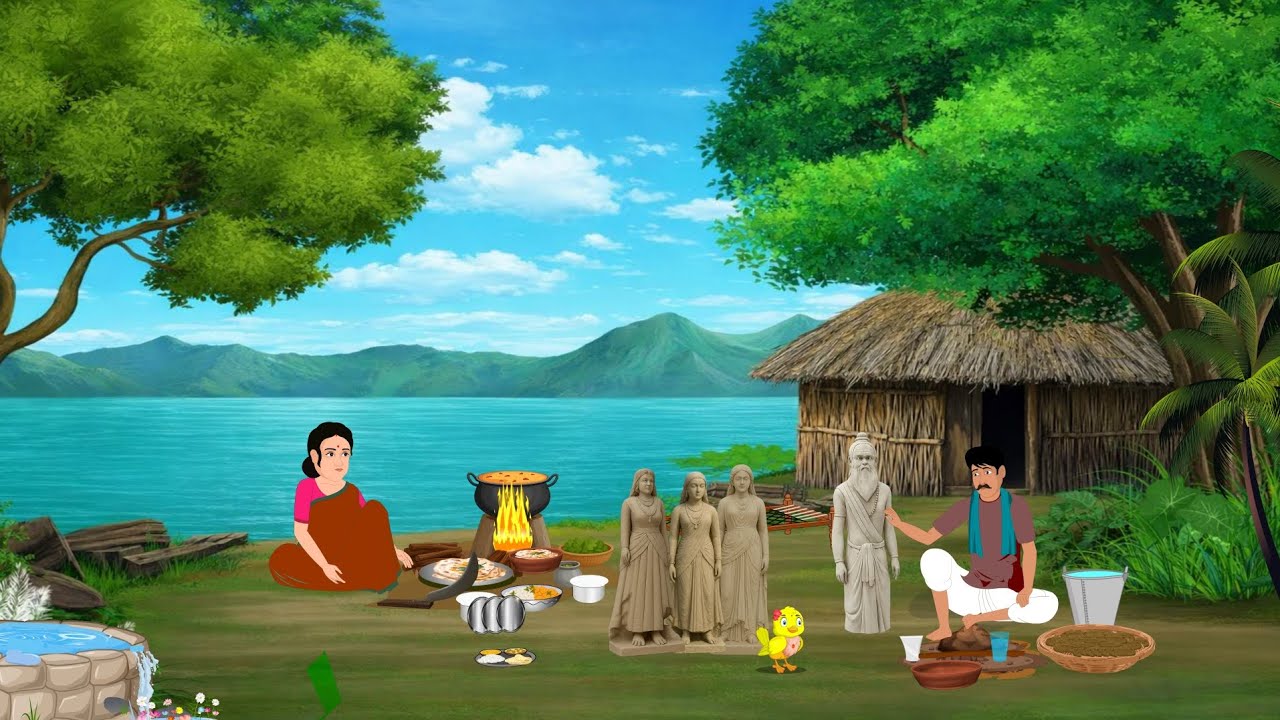 एक गरीब मूर्तिकार का तक़दीर | Ek Greeb Murtikar Ka Takdeer | Hindi Kahani | Moral Story | Cartoon 