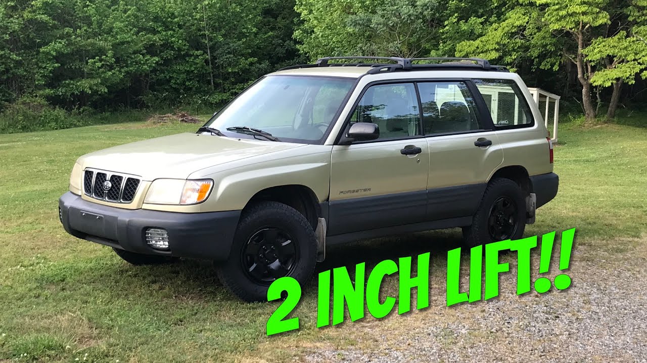 Как поднять Subaru Forester 98-08 годов на 2 дюйма. Пошаговая установка.